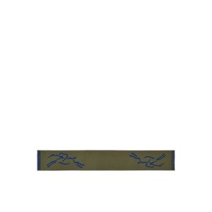 Szaliki Longchamp Wełna Khaki | 4201-AFSNG