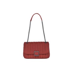 Torba Crossbody Longchamp M Skórzane Czerwone | 5067-PIXZU