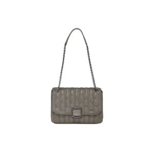 Torba Crossbody Longchamp M Turtledove Skórzane Szare | 6807-HTIRS