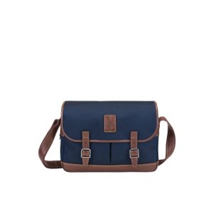 Torba Crossbody Longchamp Płócienne Niebieskie | 2963-JNFKZ