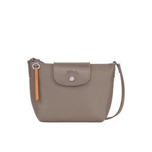 Torba Crossbody Longchamp Płócienne Szare Brązowe | 3625-CFUWR