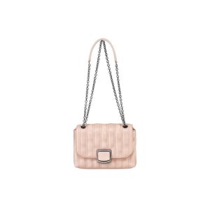 Torba Crossbody Longchamp S Powder Skórzane Różowe | 2185-CAVLQ