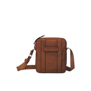 Torba Crossbody Longchamp S Skórzane Brązowe | 2704-PYXTI