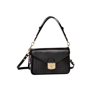 Torba Crossbody Longchamp S Skórzane Czarne | 3960-FQLSW