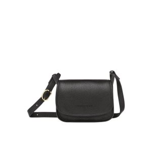 Torba Crossbody Longchamp S Skórzane Czarne | 5012-ITOWA