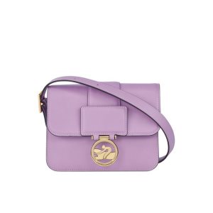 Torba Crossbody Longchamp S Skórzane Fioletowe | 8652-RMNVQ