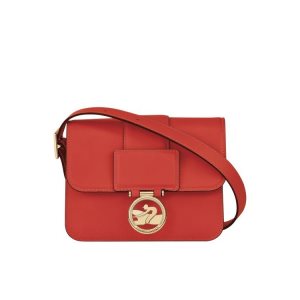 Torba Crossbody Longchamp S Skórzane Pomarańczowe | 8712-SARVQ