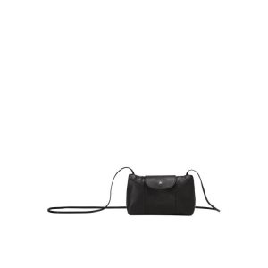 Torba Crossbody Longchamp Skórzane Czarne | 1427-ZYRXO