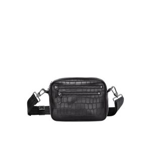 Torba Crossbody Longchamp Skórzane Czarne | 4316-JBKSU