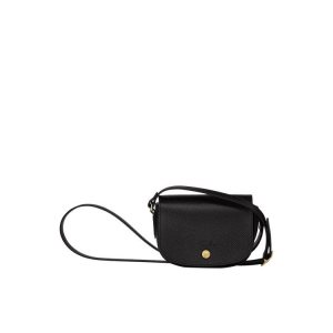 Torba Crossbody Longchamp Skórzane Czarne | 5206-JMGTO
