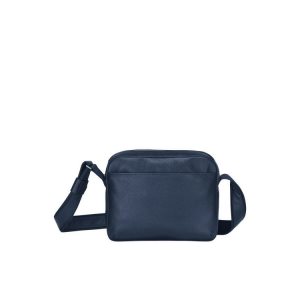 Torba Crossbody Longchamp Skórzane Granatowe | 8413-WOJPK