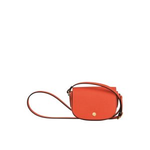 Torba Crossbody Longchamp Skórzane Pomarańczowe | 1208-OYADN