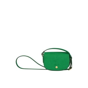 Torba Crossbody Longchamp Skórzane Zielone | 7103-SZHKD