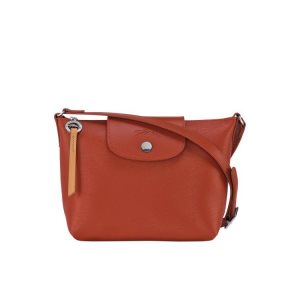 Torba Crossbody Longchamp Terracotta Płócienne Pomarańczowe | 9748-ZIGTN
