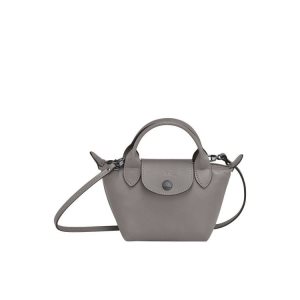 Torba Crossbody Longchamp Turtledove Skórzane Szare | 0176-CBPAQ