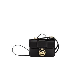 Torba Crossbody Longchamp Xs Skórzane Czarne | 6017-IZQTJ