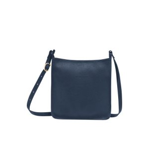 Torba Crossbody Longchamp Zipped L Skórzane Granatowe | 7810-KVGOX