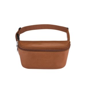 Torba Na Talię Longchamp Caramel Skórzane Brązowe | 0937-GMVOC