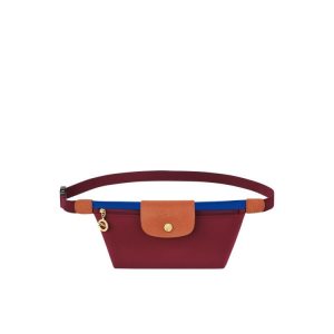 Torba Na Talię Longchamp Płócienne Czerwone | 4169-PYWIQ