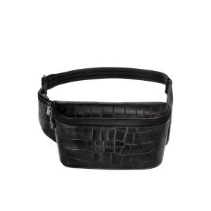 Torba Na Talię Longchamp Skórzane Czarne | 3687-PDLRE