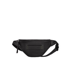 Torba Na Talię Longchamp Skórzane Czarne | 6734-QEBDA