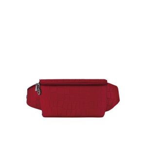 Torba Na Talię Longchamp Skórzane Czerwone | 2817-NZEPB