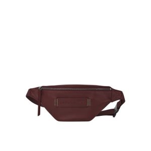 Torba Na Talię Longchamp Skórzane Czerwone | 6752-JOCNL