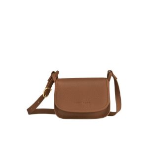 Torby Mini Longchamp S Caramel Skórzane Brązowe | 7603-BWDMS