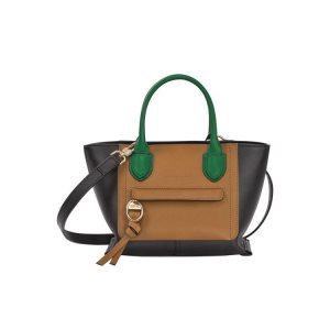 Torby Mini Longchamp S Skórzane Czarne | 0159-MPEWY