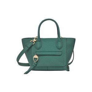Torby Mini Longchamp S Skórzane Szare Zielone | 5693-FJWTG