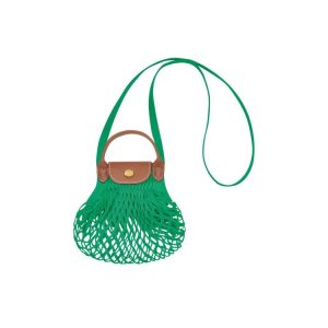 Torby Mini Longchamp Xs Płócienne Zielone | 3195-EZMKG