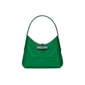Torby Mini Longchamp Xs Skórzane Zielone | 2309-NVIYH