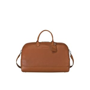 Torby Podróżne Longchamp L Caramel Skórzane Brązowe | 2870-XGOSK