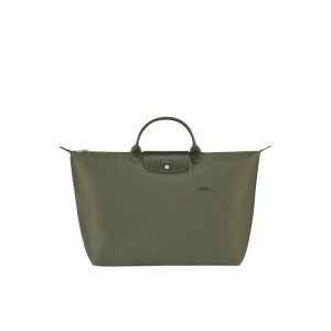 Torby Podróżne Longchamp L Forest Recycled canvas Zielone | 0513-WXMAQ