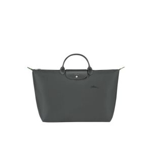 Torby Podróżne Longchamp L Recycled canvas Jasny Szare | 9670-CWTYM