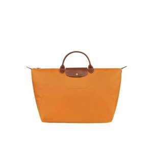 Torby Podróżne Longchamp L Saffron Recycled canvas Pomarańczowe | 9675-XDWIB