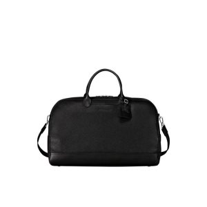 Torby Podróżne Longchamp L Skórzane Czarne | 0412-NXARM