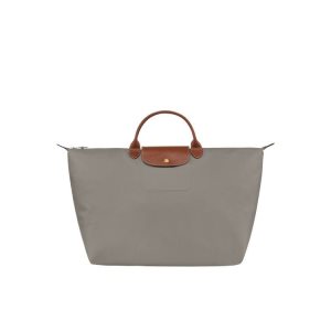 Torby Podróżne Longchamp L Turtledove Recycled canvas Szare | 1064-GLXQZ