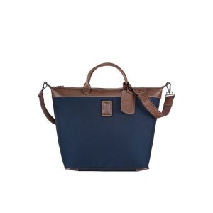 Torby Podróżne Longchamp Płócienne Niebieskie | 1267-YQXLC