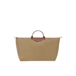 Torby Podróżne Longchamp Xl Desert Recycled canvas Khaki | 4817-HOXSL