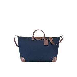 Torby Podróżne Longchamp Xl Płócienne Niebieskie | 5729-EYNOJ