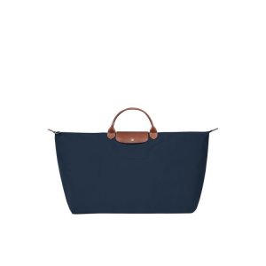 Torby Podróżne Longchamp Xl Recycled canvas Granatowe | 1507-HKEWS