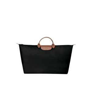 Torby Podróżne Longchamp Xl Recycled canvas Czarne | 3869-RPDNL