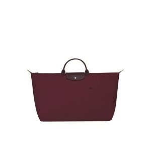 Torby Podróżne Longchamp Xl Recycled canvas Bordowe | 5869-CDTVO