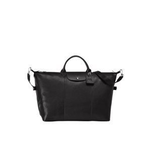 Torby Podróżne Longchamp Xl Skórzane Czarne | 2769-CHMQE