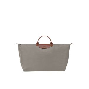 Torby Podróżne Longchamp Xl Turtledove Recycled canvas Szare | 8150-GZLHF