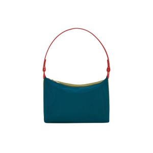 Torby Przez Ramię Longchamp Ocean Płócienne Niebieskie | 4569-KCPWZ