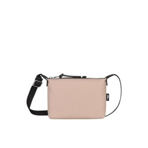 Torby Przez Ramię Longchamp Pouch Hawthorn Recycled canvas Różowe | 5348-ANCLK