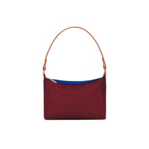 Torby Przez Ramię Longchamp Płócienne Czerwone | 5639-ZOHVU