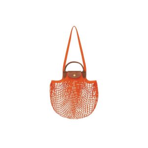 Torby Przez Ramię Longchamp Płócienne Pomarańczowe | 4728-JKGNF